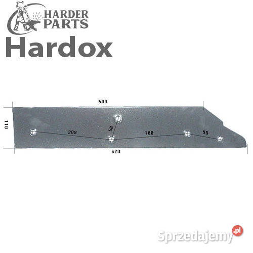 Płoza długa HARDOX 279131L części do pługa KUHN Suwałki