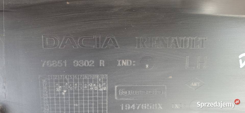 DACIA DUSTER II LISTWA PROGOWA LEWA PRÓG LEWY Bieleń sprzedam
