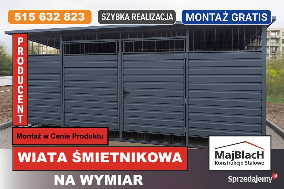 GRAFIT PROFIL Wiata śmietnikowa Altana na śląskie