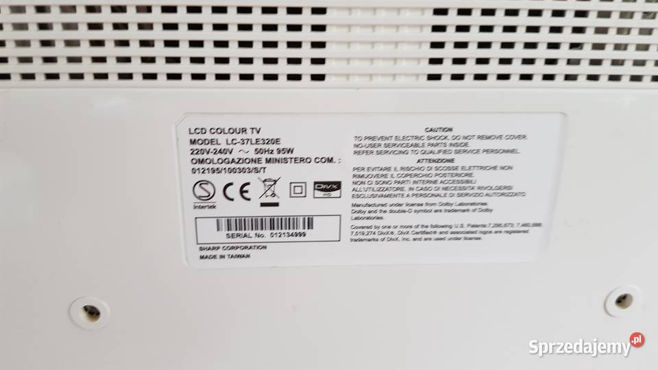 Telewizor Led Sharp LC37LE320E Kraśnik