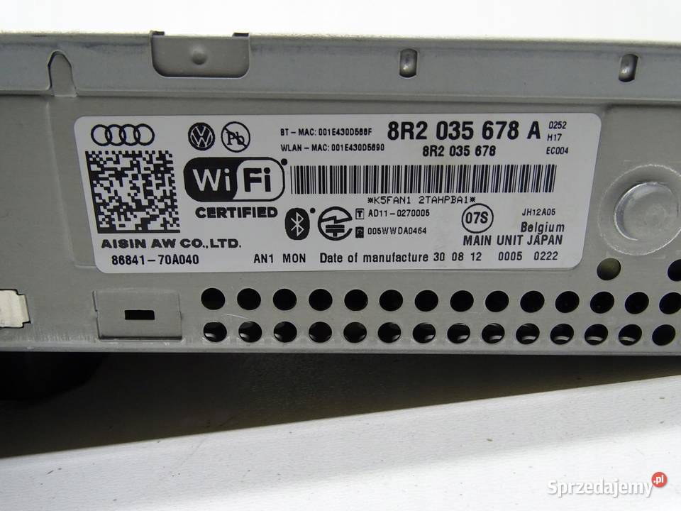 CZYTNIK RADIA MMI CD MULTIMEDIA PANEL 8R2035678A małopolskie