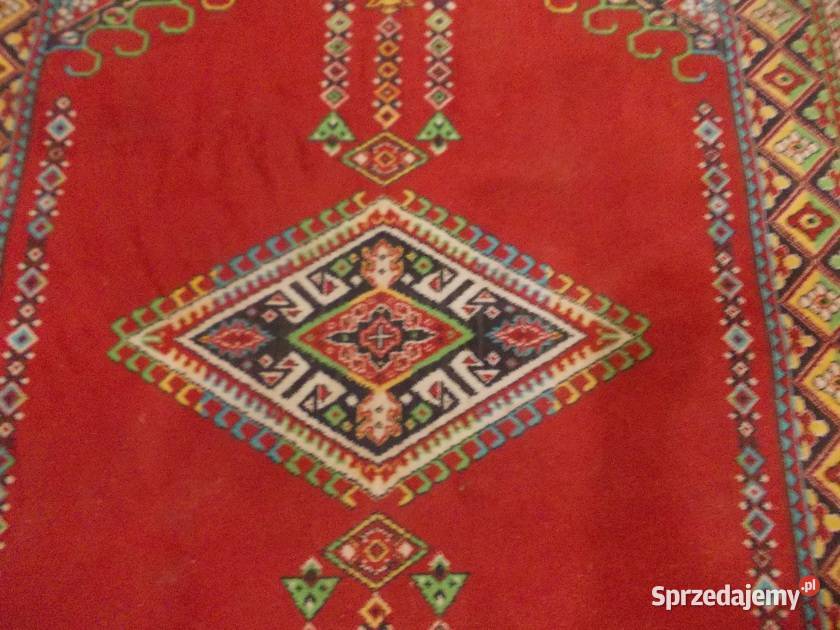 Stary duży dywan tkany 300 x 205 prawdopodobnie Dywany Bielsko-Biała