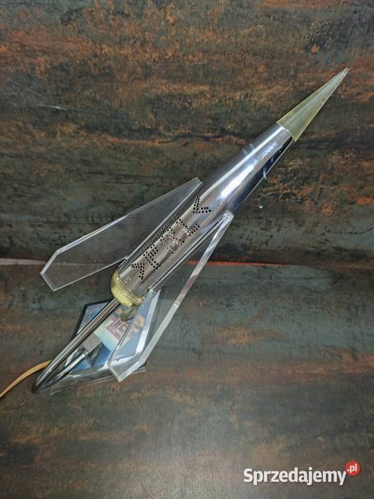 Lampa Rakieta Space Age lata 6070 vintage PRL Kalisz