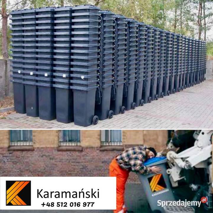 240 L Pojemniki na odpady używane śmietniki 120 Poznań