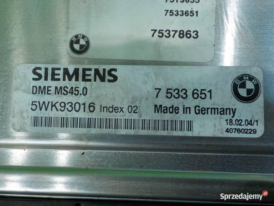 BMW X3 E83 30 B 04r 5D modul sterownik 7533651 Suków