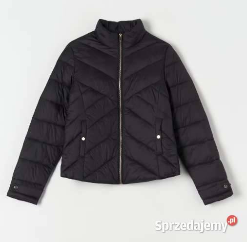 czarna kurtka pikowana xxs 32 stójka kołnierz sprzedam