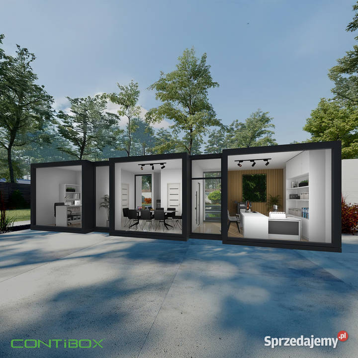Kontener biurowy nowoczesny 465m2 całoroczny śląskie Katowice