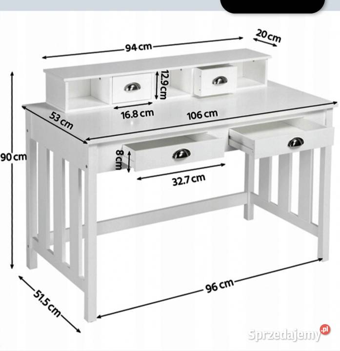 Biurko toaletka Yaheetech Klucze