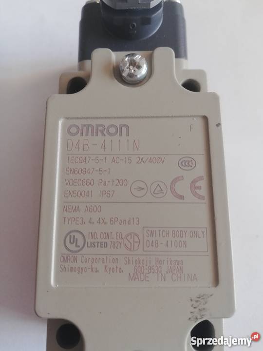 OMRON D4B4111N Wyłącznik krańcowy NO NC 10A śląskie Dąbrowa Górnicza