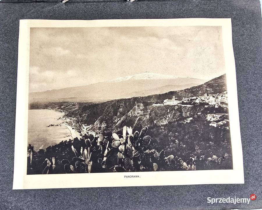 Album 22 fotografie XIXXX w Taormina Sycylia Antykwariat Antyki, Sztuka, Kolekcje Bronisze