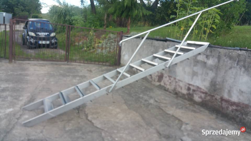 schody aluminiowe z balustradą 35m sprzedam