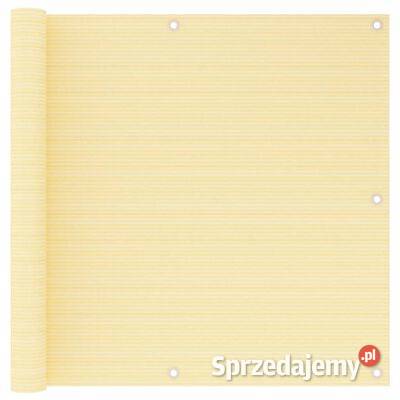 vidaXL Parawan balkonowy beżowy 90x500 Warszawa