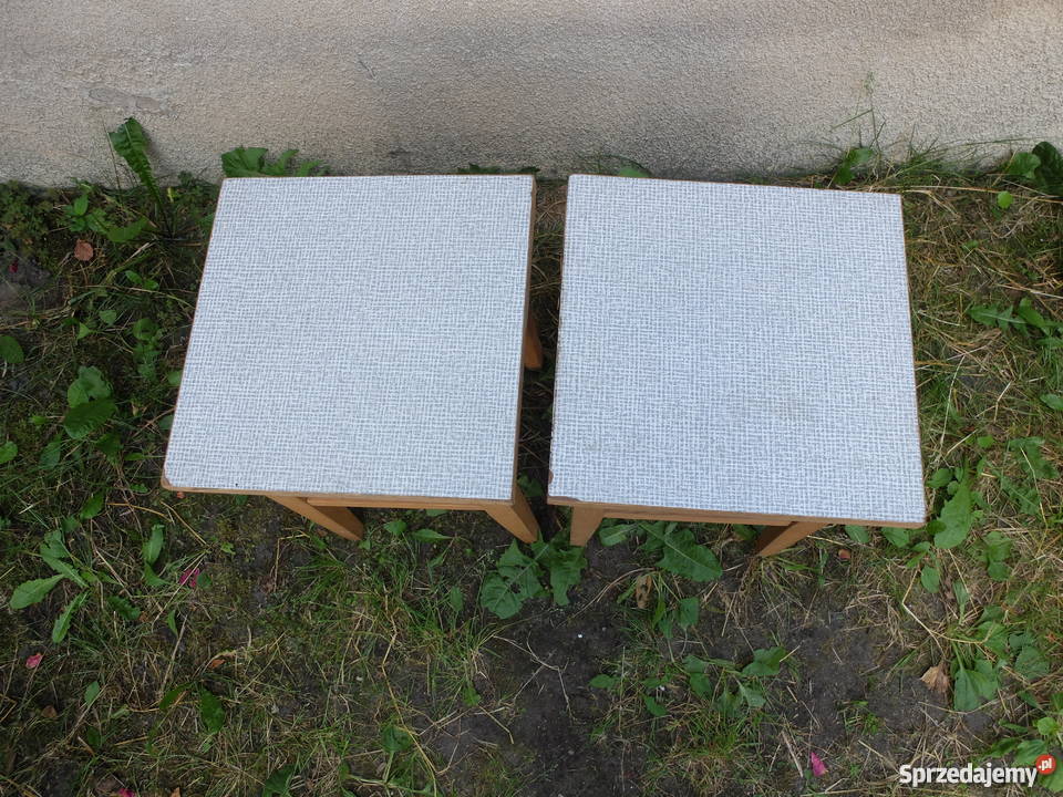 Dwa porządne taborety Wrocław PRL 571 Kościan