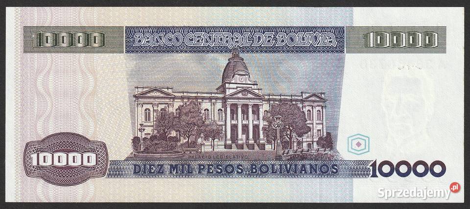 BOLIWIA 10 000 pesos bolivianos 1984 STAN Łódź sprzedam
