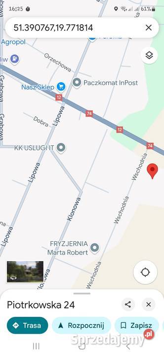 Działka inwestycyjna Budowlana Piotrków Piotrków Trybunalski