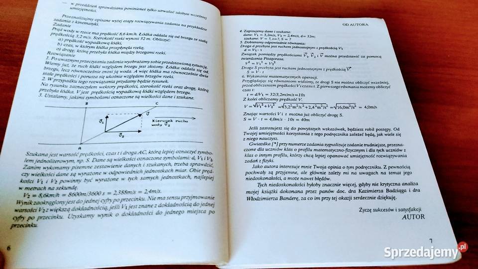 Zbiór zadań z fizyki z rozwiązaniami klasy 1 I sprzedam