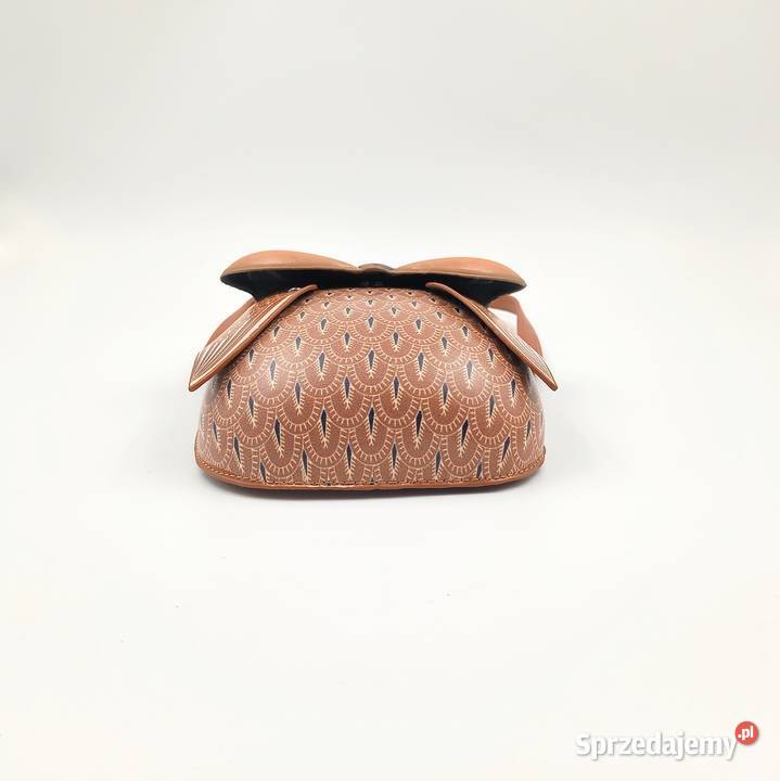Torebka damska skórzana na ramie brązowa sowa Zawiercie sprzedam