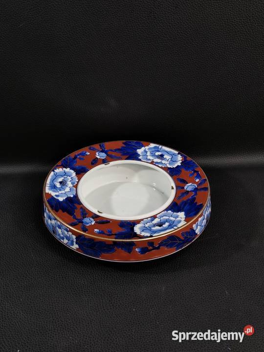 Zabytkowa Porcelanowa Japońska Popielnica Poddębice