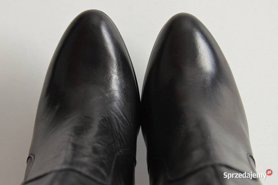 TAJEMNICZA KLASYKA kozaki Minelli do kolan skóra