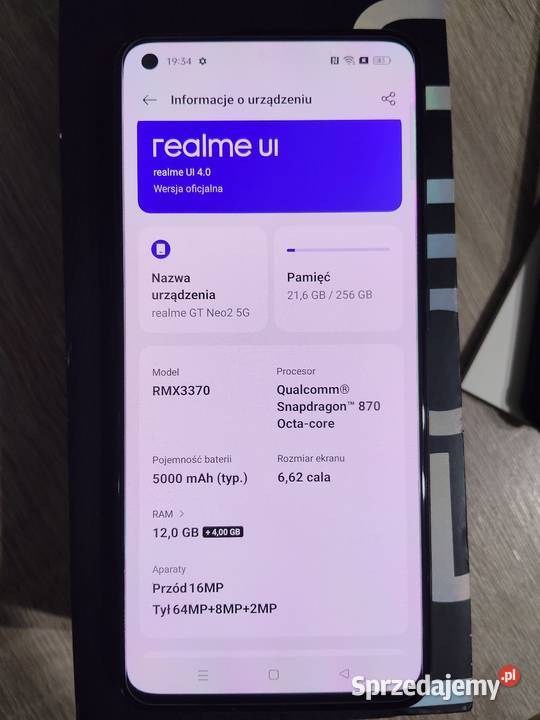 Realme GT Neo 2 12256gb Etui Myślenice