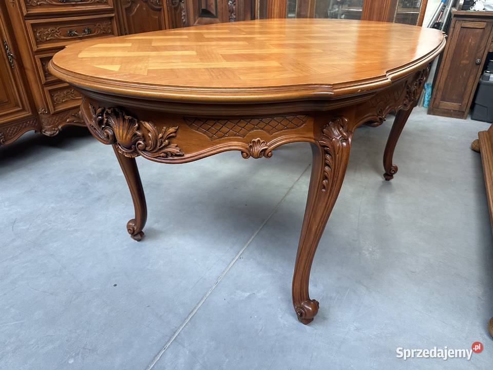 Piękna rzeźbiona ludwikowska jadalnia komoda Sławoszewek