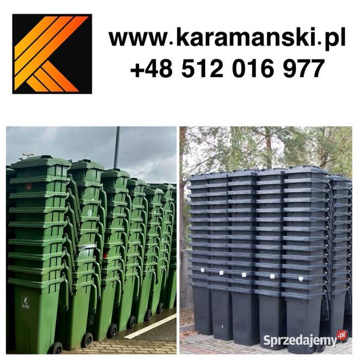 120 L używane pojemniki na odpady komunalne 240 Radom sprzedam