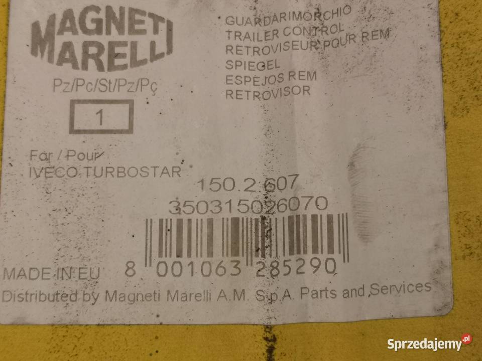 LUSTERKO ASFERYCZNE IVECO EUROCARGO IIII 91 ciężarowe Lusterka zewnętrzne