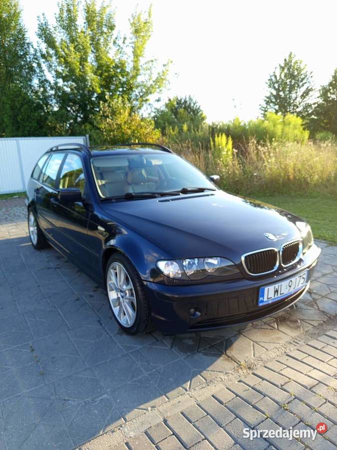 BMW E46 Touring 20d Automat jasne skóry hak Samochody osobowe Włodawa