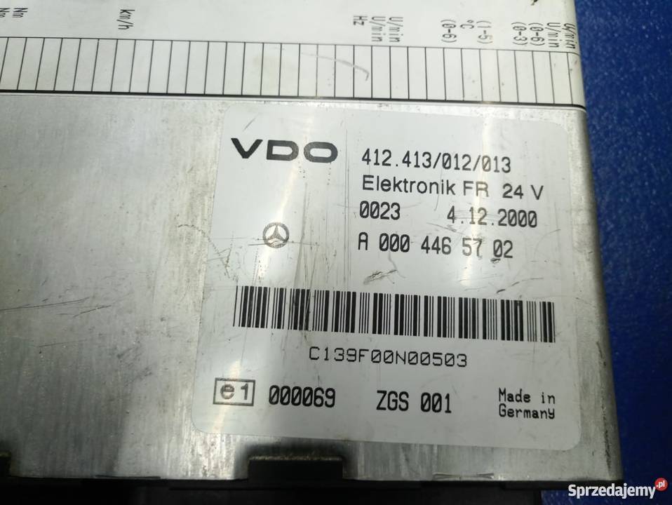 MODUŁ FR MERCEDES ATEGO A0004465702 Układ elektryczny Rzędowice