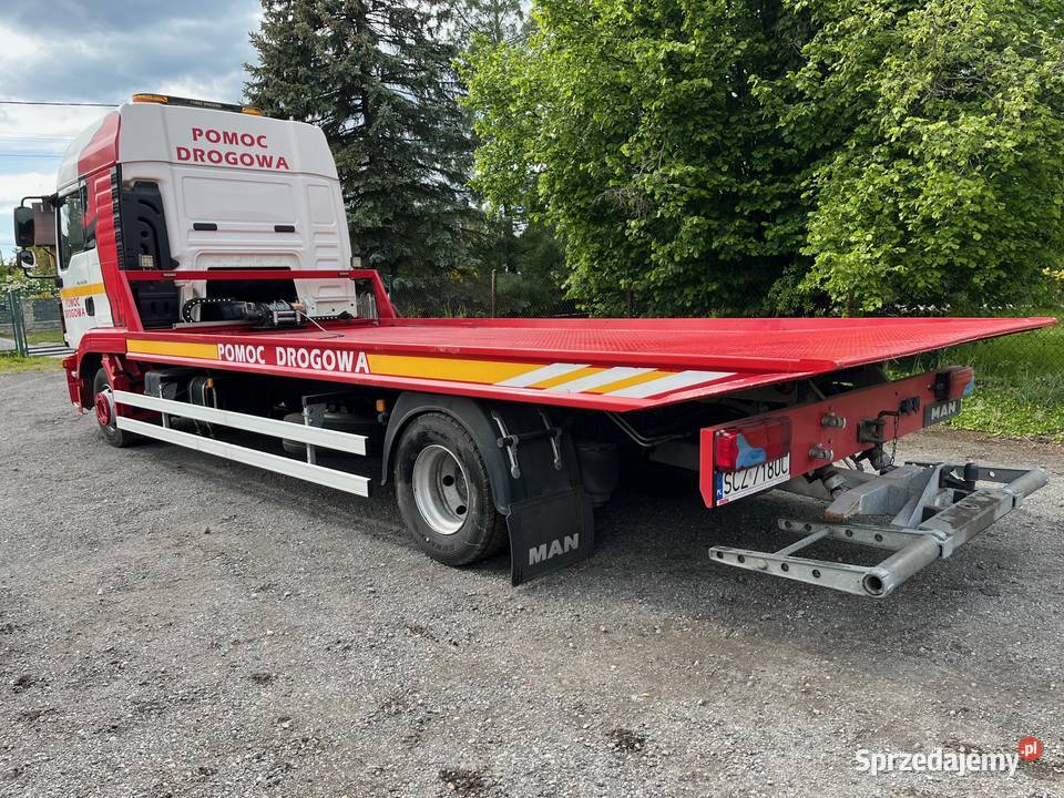 MAN TGL 12250 Pomoc drogowa płyta 379094km Autolawety Częstochowa sprzedam