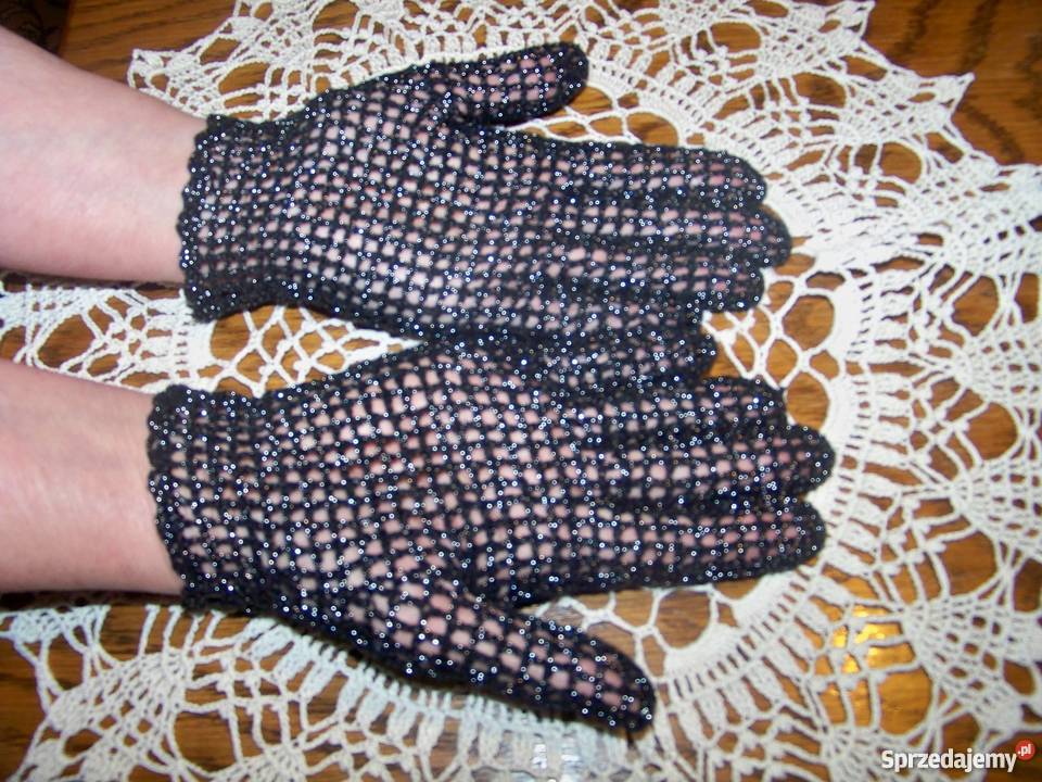 Rękawiczki rękodzieło na szydełku Pawłowice sprzedam