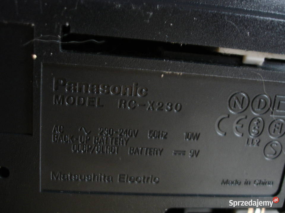Radiobudzik PANASONIC RCX230 Audio Zielona Góra sprzedam