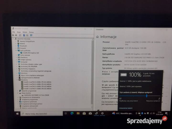 Laptop Lenovo ThinkPad T460 14 Intel Core i5 8 Warszawa