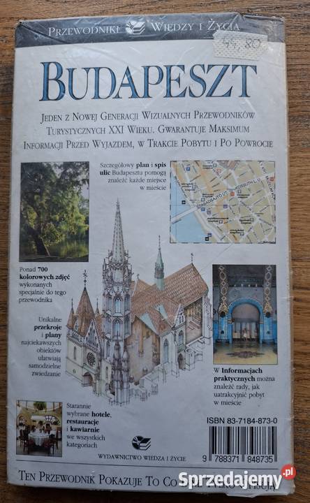 Budapeszt Wiedza i Życie ISBN 8371848730 małopolskie Kraków