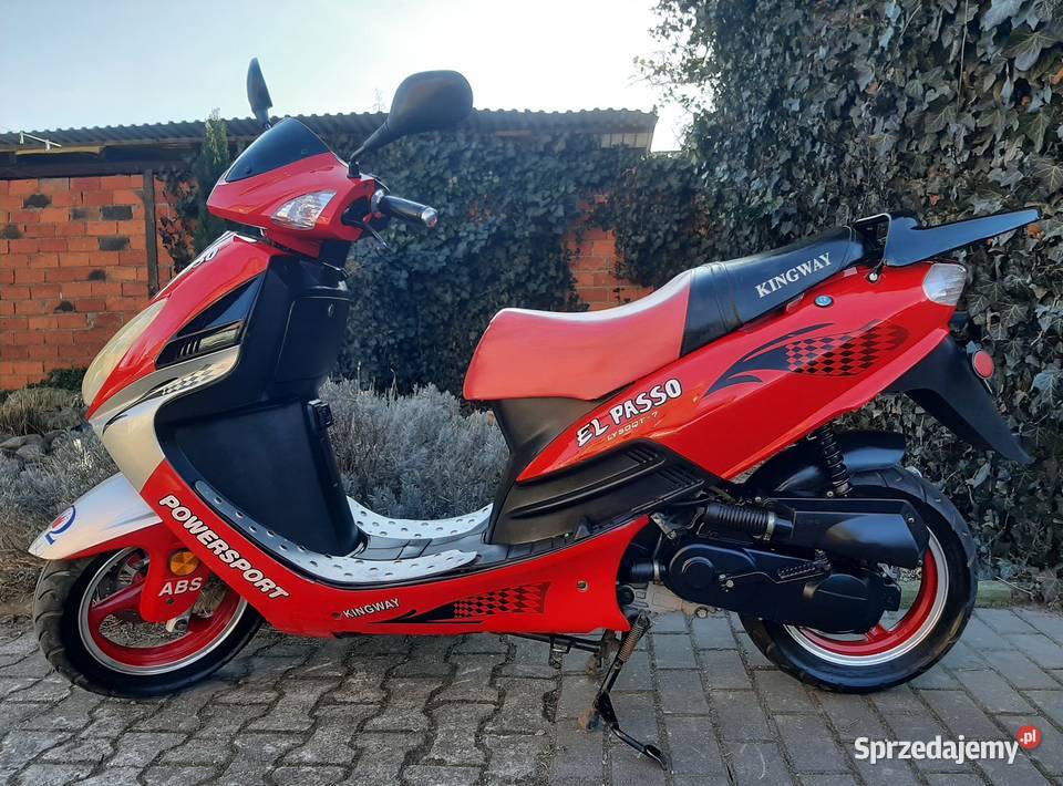 Zadbany duży skuter Kingway EL PASSO 50 4t 2009r nieuszkodzony wielkopolskie