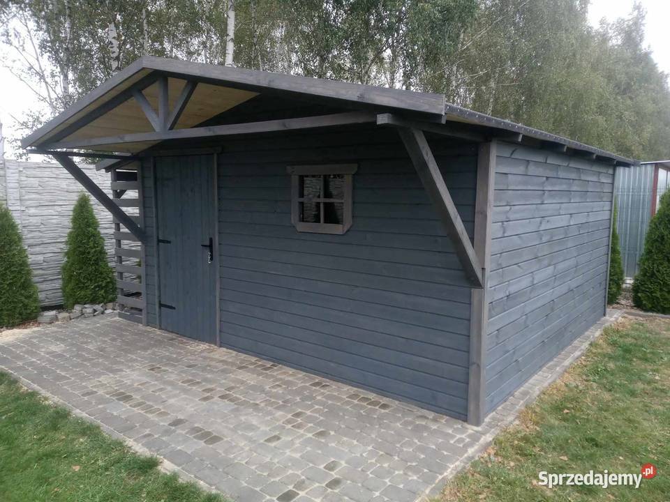 omek narzędziowy 4x4 z drewutnią 4x6m z mazowieckie