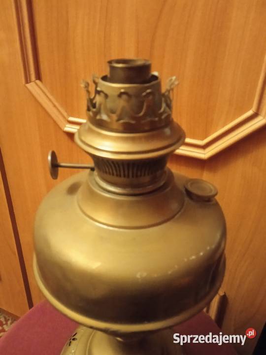 Mosieżna lampa naftowa Lempereur Bernard Belgia Koźminek sprzedam
