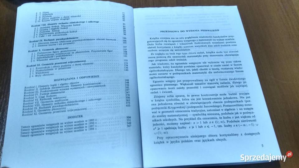 Zbiór zadań z matematyki kandydatów Gdowski Gdańsk