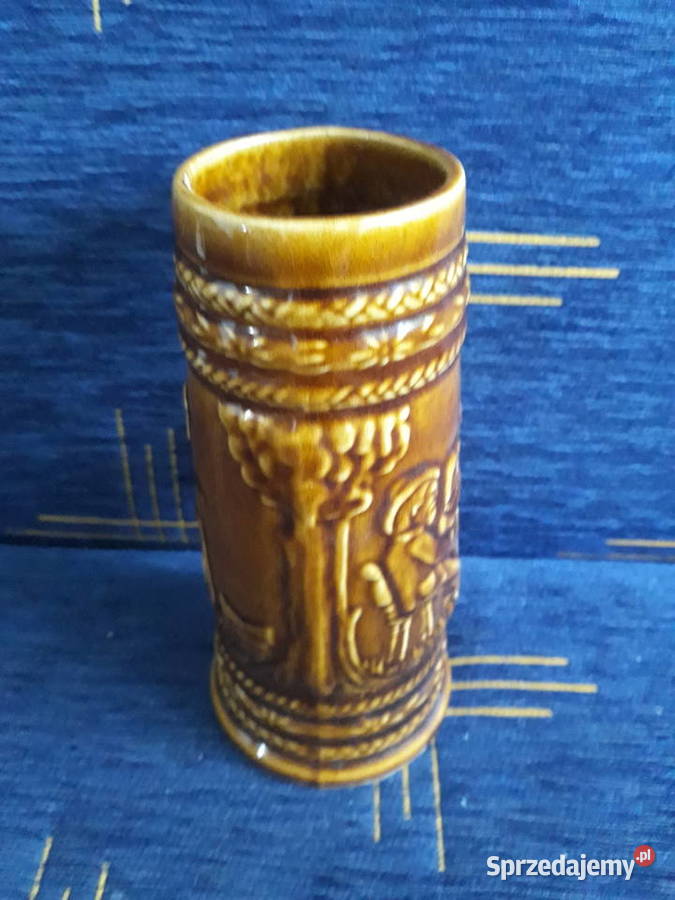 Duży ceramiczny kufel do piwa z motywem Pruszków sprzedam