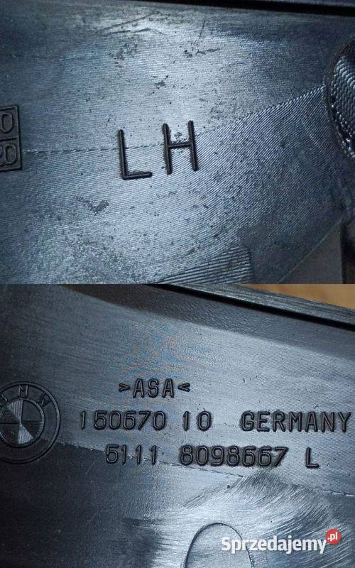 BMW5 G30 G31 MPAKIET 20 LISTWA ZAŚLEPKA OSŁONA osobowe Pleszew