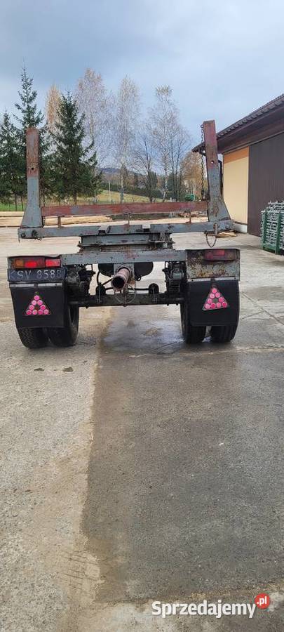 Przyczepa nożycowa Autosan 5350 do słupów stali Golcowa