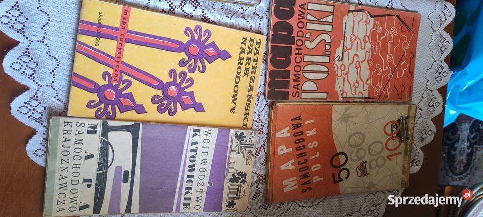 Mapy samochodowe i atlas PRL śląskie Sosnowiec