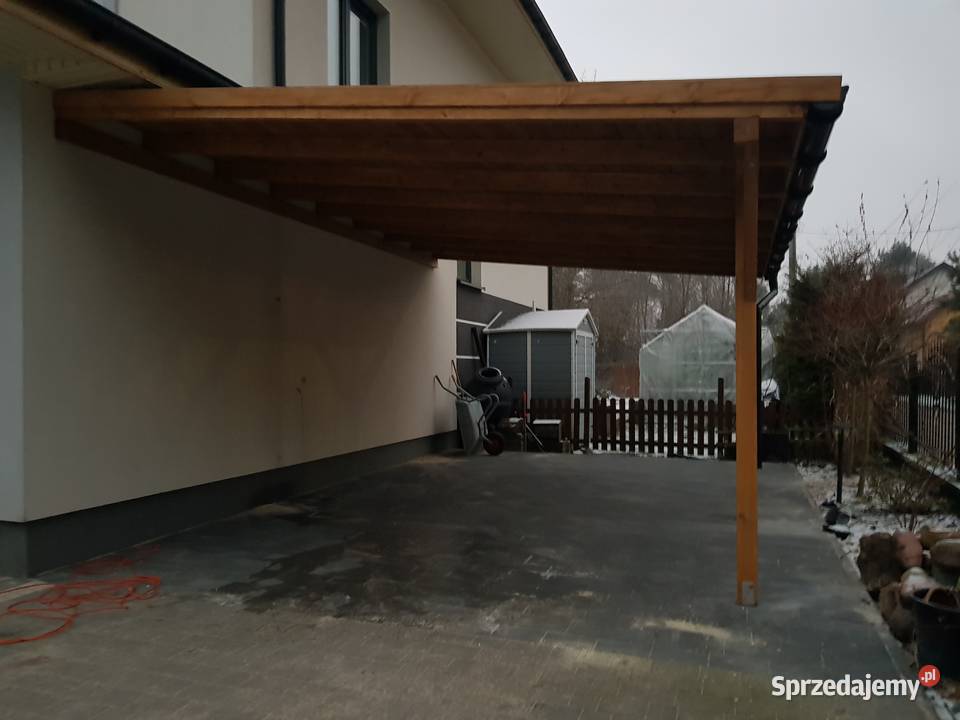 Zadaszenia drewniane pergole wiaty