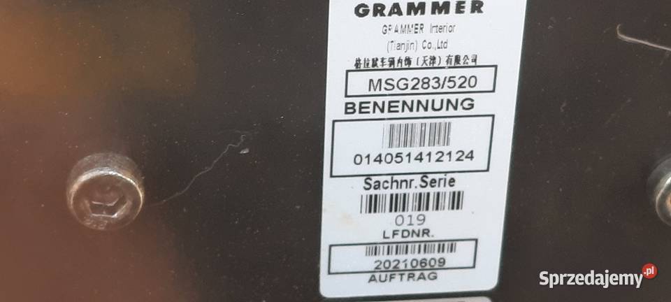 Fotel Grammer msg283520 Nowy sprzedam