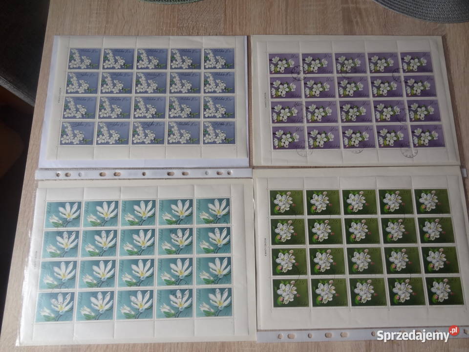 Znaczki pocztowe Polska Fi 19861993 Ark kasowane Kolekcje podkarpackie Jarosław