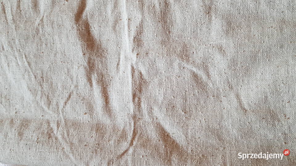 Kupon materiału bawełniana surówka płótno Myszków