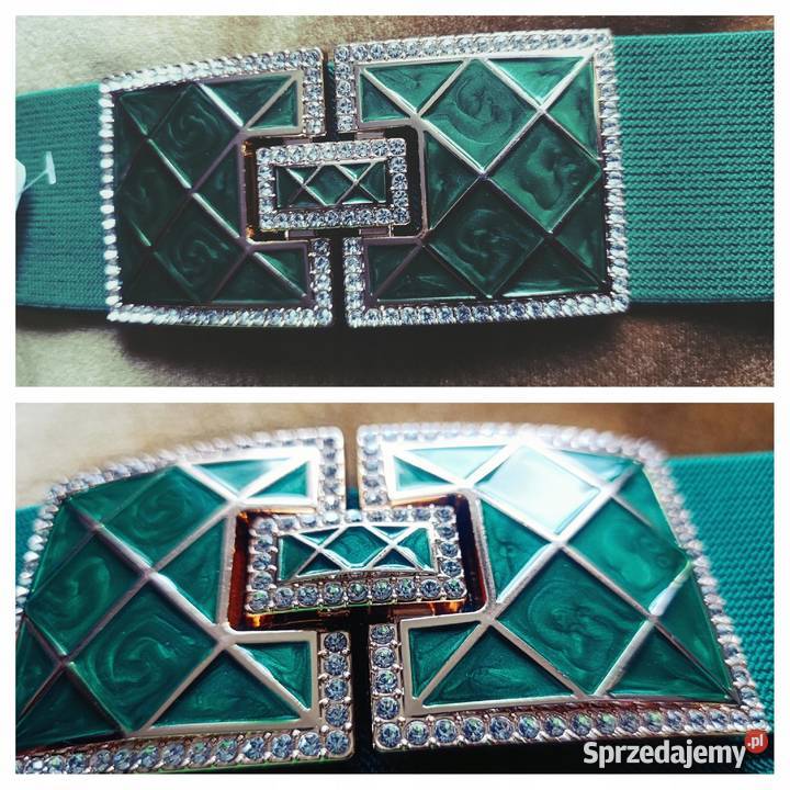 Pasek DamskiGUMA OZDOBNA BIŻUTERIA cekiny Paski