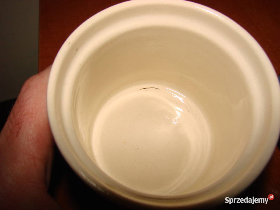 ZF Koło fajansowy pojemnik Porcelana i szkło Pruszcz Gdański