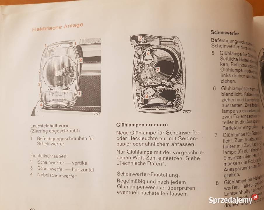 MercedesBenz instrukcja oryginalna 200D220D240D Łódź sprzedam