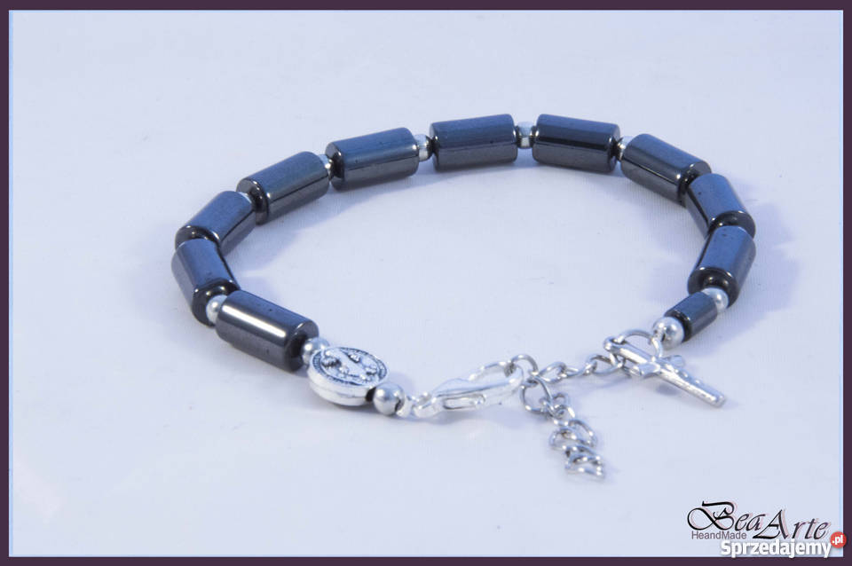 Różaniec dziesiątka bransoletka męska hematyt Łysa Góra